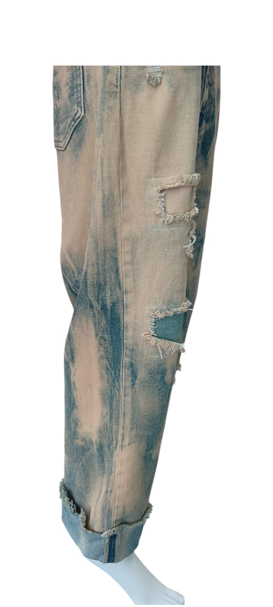 Sexy Woman Paintjeans mit Umschlag